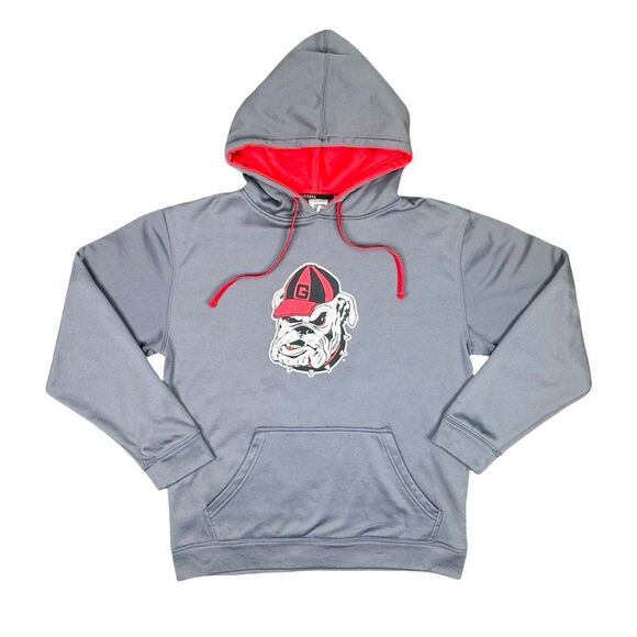Vintage Russell Athletic University of Georgia Bulldogs Hoodie - Size Medium - Picture 1 of 5
